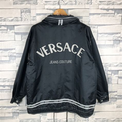 versace jacket stripe|Versace windbreaker.